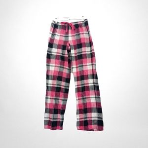 Women's S SO pink/black plaid pajama/lounge pants